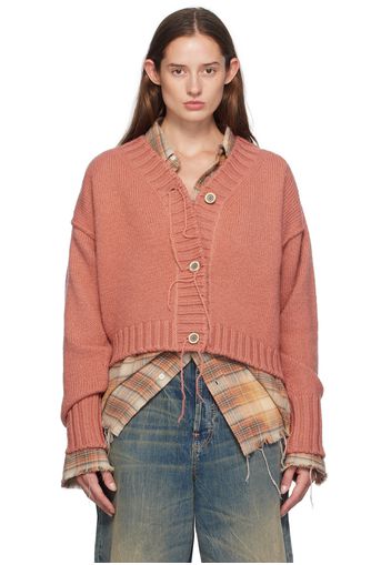 Acne Studios Pink Wool Cardigan