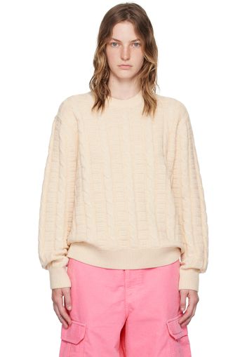 Acne Studios Beige Cable Sweater