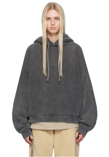 Acne Studios Black Garment-Dyed Hoodie