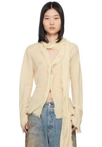 Acne Studios Off-White Scarf Blouse