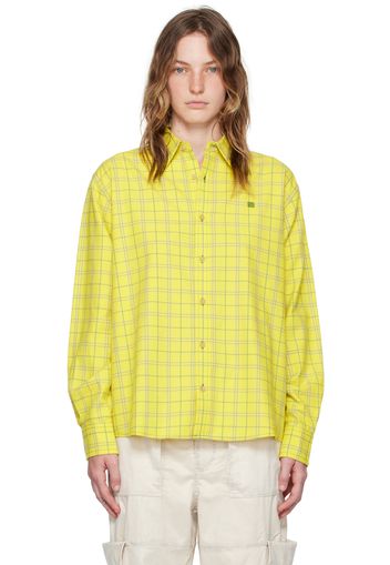 Acne Studios Yellow Check Shirt