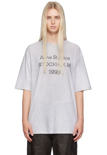 Acne Studios Gray Printed T-Shirt