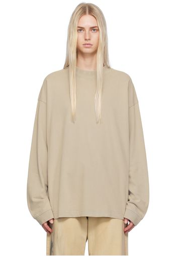 Acne Studios Taupe Faded Long Sleeve T-Shirt