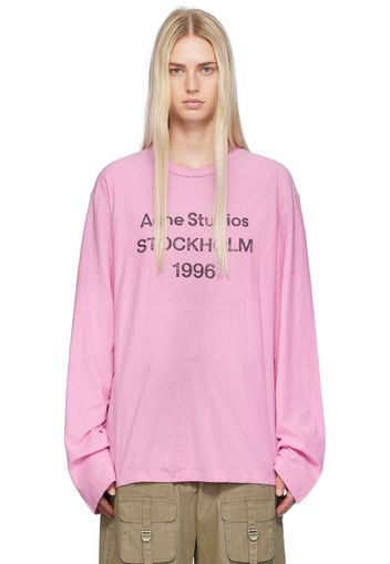 Acne Studios Pink Relaxed-Fit T-Shirt