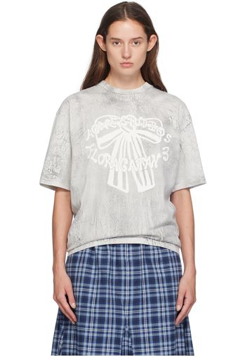 Acne Studios Gray Plaster Print T-Shirt