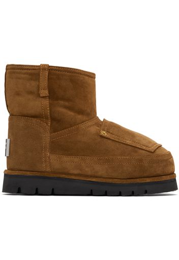 Acne Studios Brown Low Jeans Suede Boots