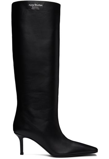 Acne Studios Black Leather Tall Boots