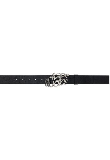 Acne Studios Black Logo Buckle Belt