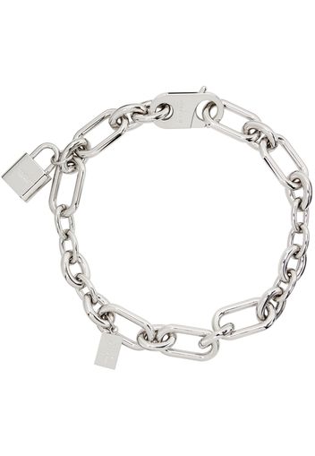 Acne Studios Silver Padlock Chain Necklace