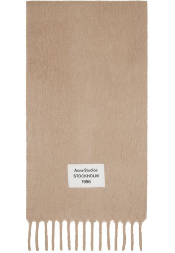 Acne Studios Beige Fringe Alpaca Scarf