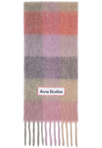 Acne Studios Multicolor Mohair Checked Scarf