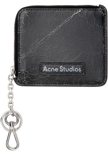 Acne Studios Black Zip Leather Wallet