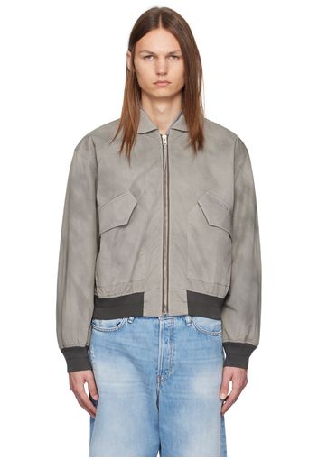 Acne Studios Gray Faded Bomber Jacket