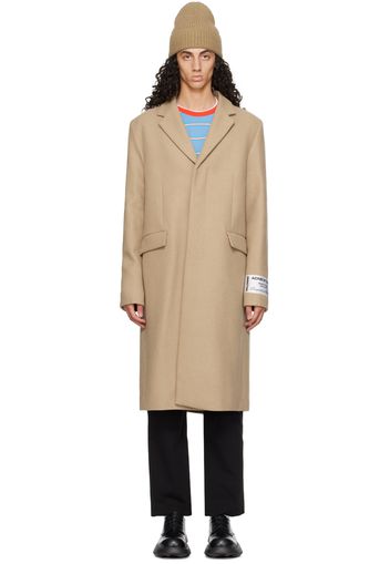 Acne Studios Beige Single-Breasted Coat