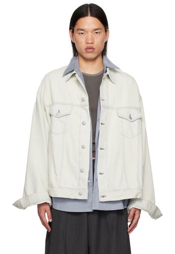 Acne Studios Blue Spread Collar Denim Jacket