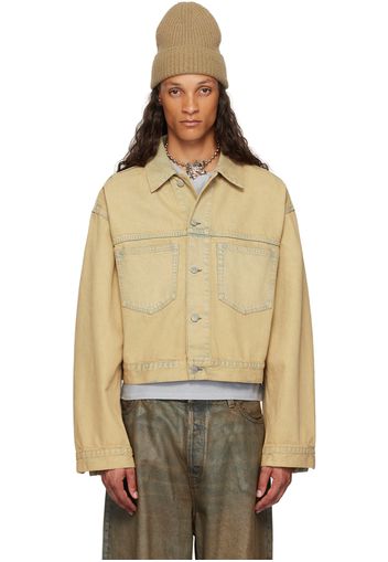 Acne Studios Beige Faded Denim Jacket