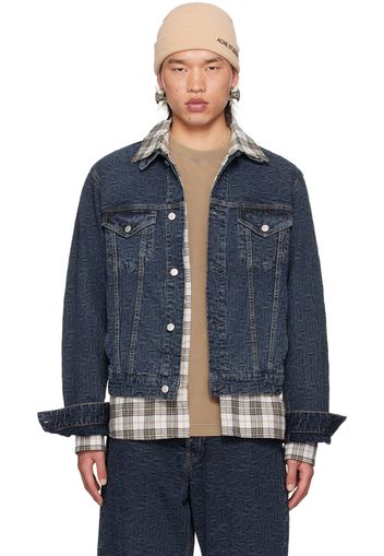 Acne Studios Blue Cropped Denim Jacket