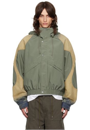 Acne Studios Green Windbreaker Bomber Jacket