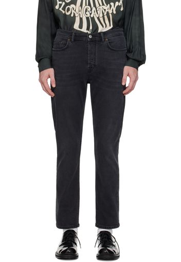 Acne Studios Black Slim-Fit River Jeans