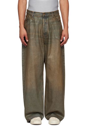 Acne Studios Brown Baggy Jeans