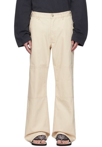 Acne Studios Off-White Patch Trousers