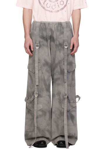 Acne Studios Gray Cinch Cargo Pants