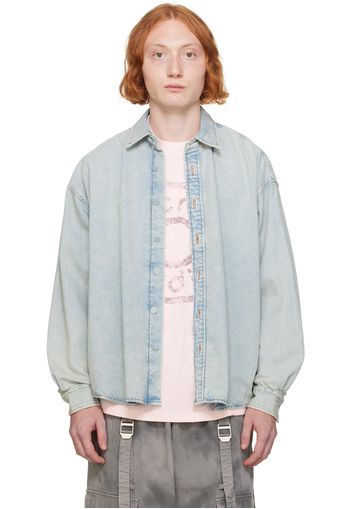 Acne Studios Blue Spread Collar Denim Shirt