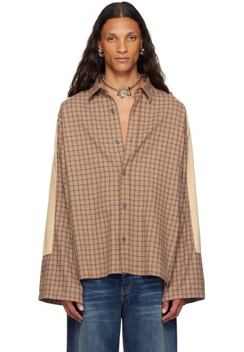 Acne Studios Orange & Blue Check Shirt