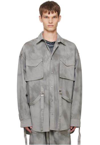 Acne Studios Gray Cinch-Strap Shirt