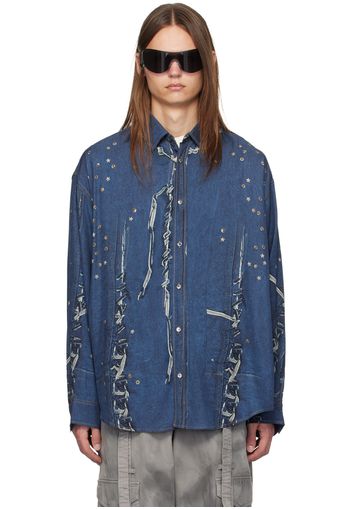 Acne Studios Navy Trompe L'œil Shirt