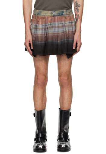 Acne Studios Multicolour Flannel Mini Skirt