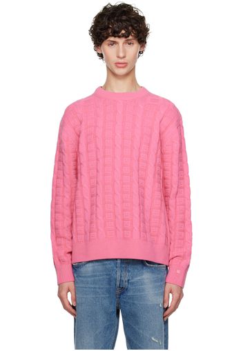 Acne Studios Pink Cable Sweater