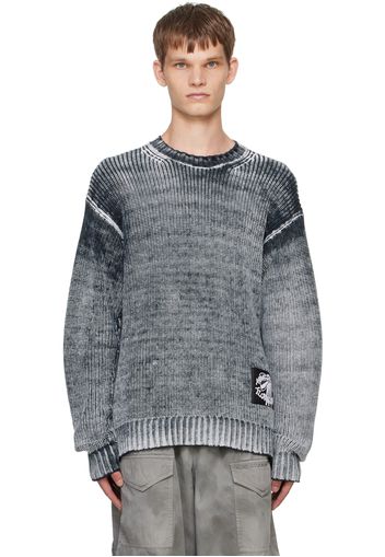 Acne Studios Black & White Logo Patch Sweater