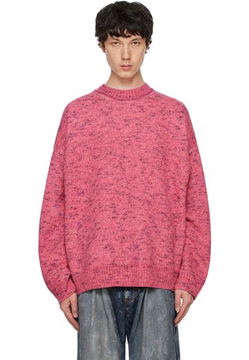 Acne Studios Pink Jacquard Sweater