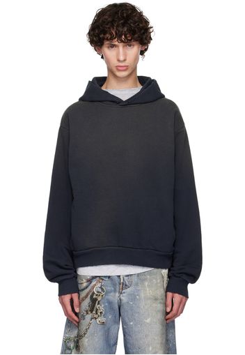 Acne Studios Black Printed Logo Hoodie