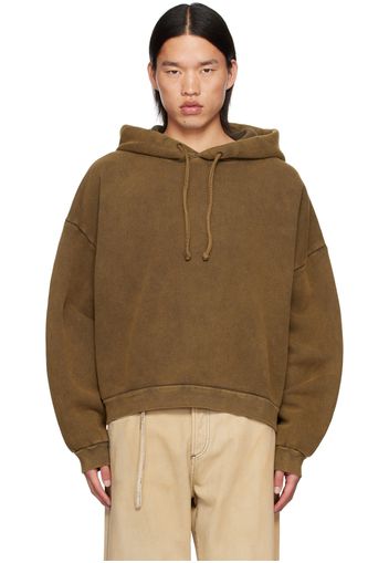 Acne Studios Brown Logo Patch Hoodie