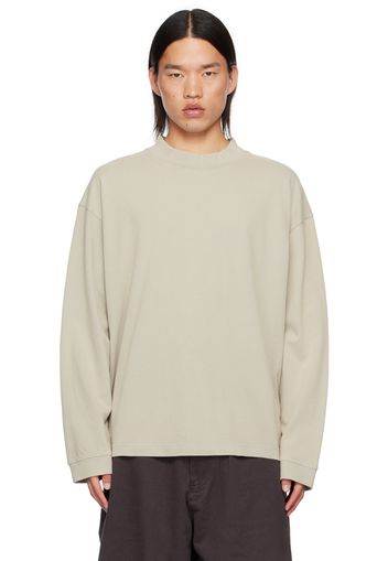 Acne Studios Beige Relaxed-Fit Long Sleeve T-Shirt