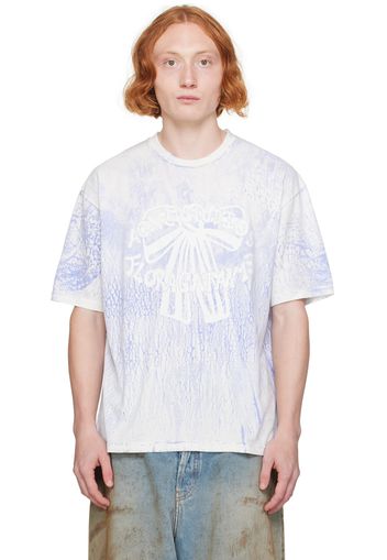 Acne Studios Blue Plaster Print T-Shirt