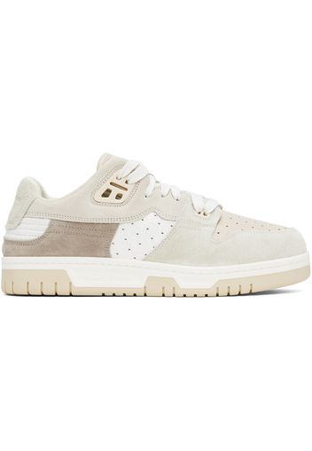 Acne Studios White & Beige Low Top Sneakers