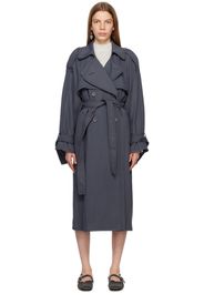 Acne Studios Gray Belted Trench Coat