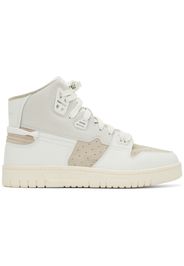 Acne Studios White & Beige Paneled Sneakers