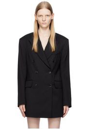 Acne Studios Black Double-Breasted Blazer