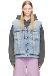 Acne Studios Blue Padded Denim Vest