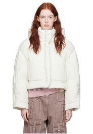 Acne Studios Off-White Hooded Down Jacket