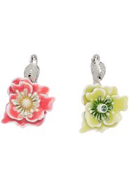 Acne Studios Silver & Multicolor Flower Earrings