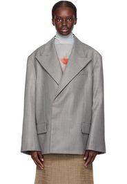 Acne Studios Gray Relaxed-Fit Blazer