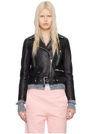 Acne Studios Black Biker Leather Jacket