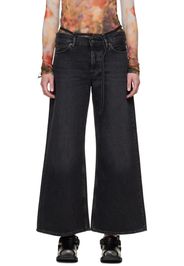 Acne Studios Black Self-Tie Jeans