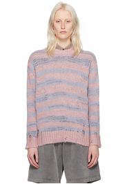 Acne Studios Pink & Purple Distressed Sweater