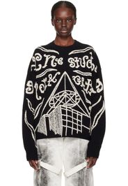Acne Studios Black Jacquard Sweater